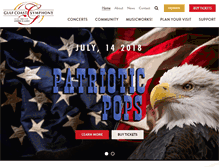 Tablet Screenshot of gulfcoastsymphony.org